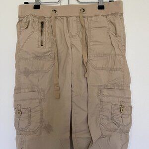 Old Navy Khaki (Light Brown/Tan) Cargo Capri-length Pants Size XS